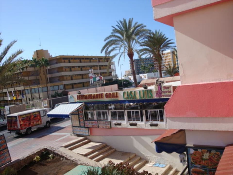 Zimmer vom 2. Stock auf Lärm Strasse  alltoura Club Hotel Akeah Broncemar