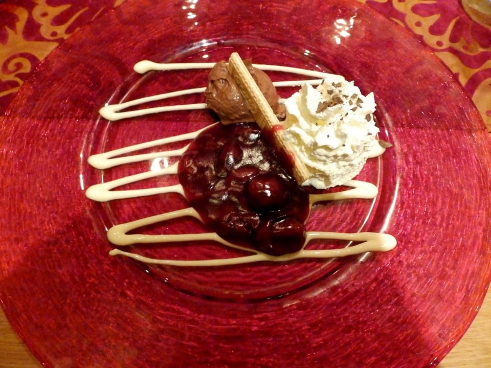 Dessert vom Abendmenü Weinhotel des Riesling  Zum grünen Kranz