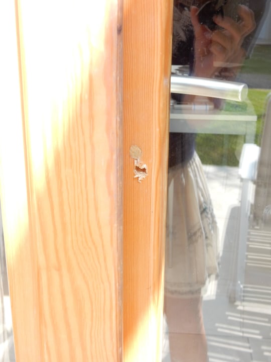 Loch und altes Loch links darüber Villaggio Amare