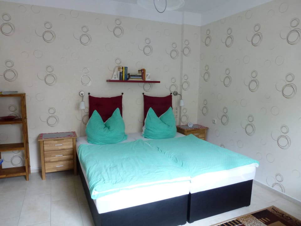 Schlafbereich/Betten Ferienwohnung Trapp