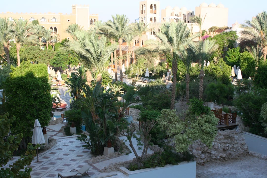 Blick tagsüber von unserem Balkon Makadi Palace