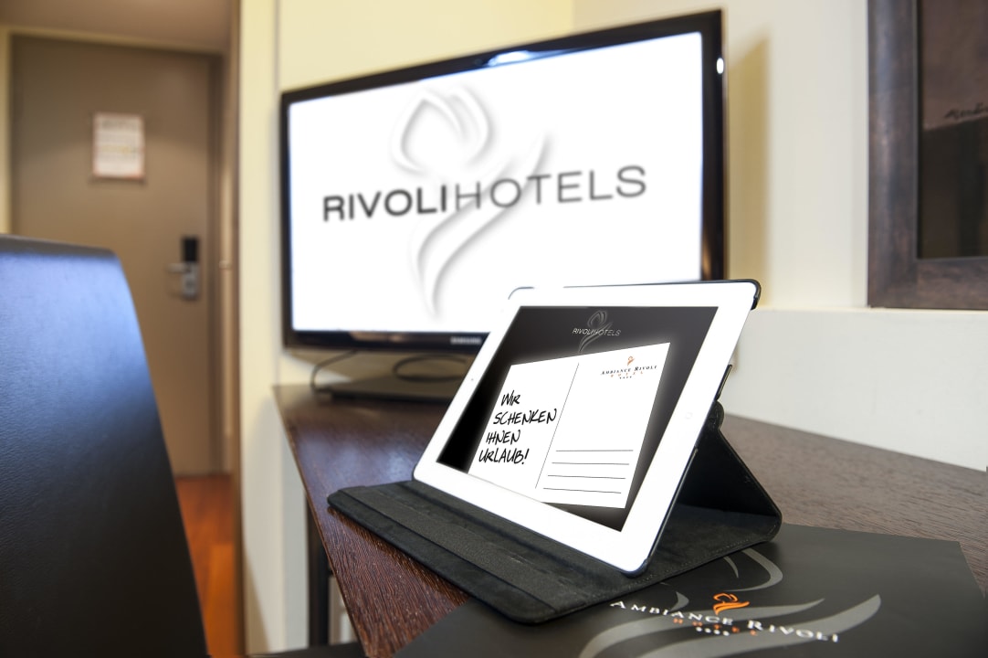 Moderne Flat Screens und W-Lan in jedem Zimmer Hotel Rivoli
