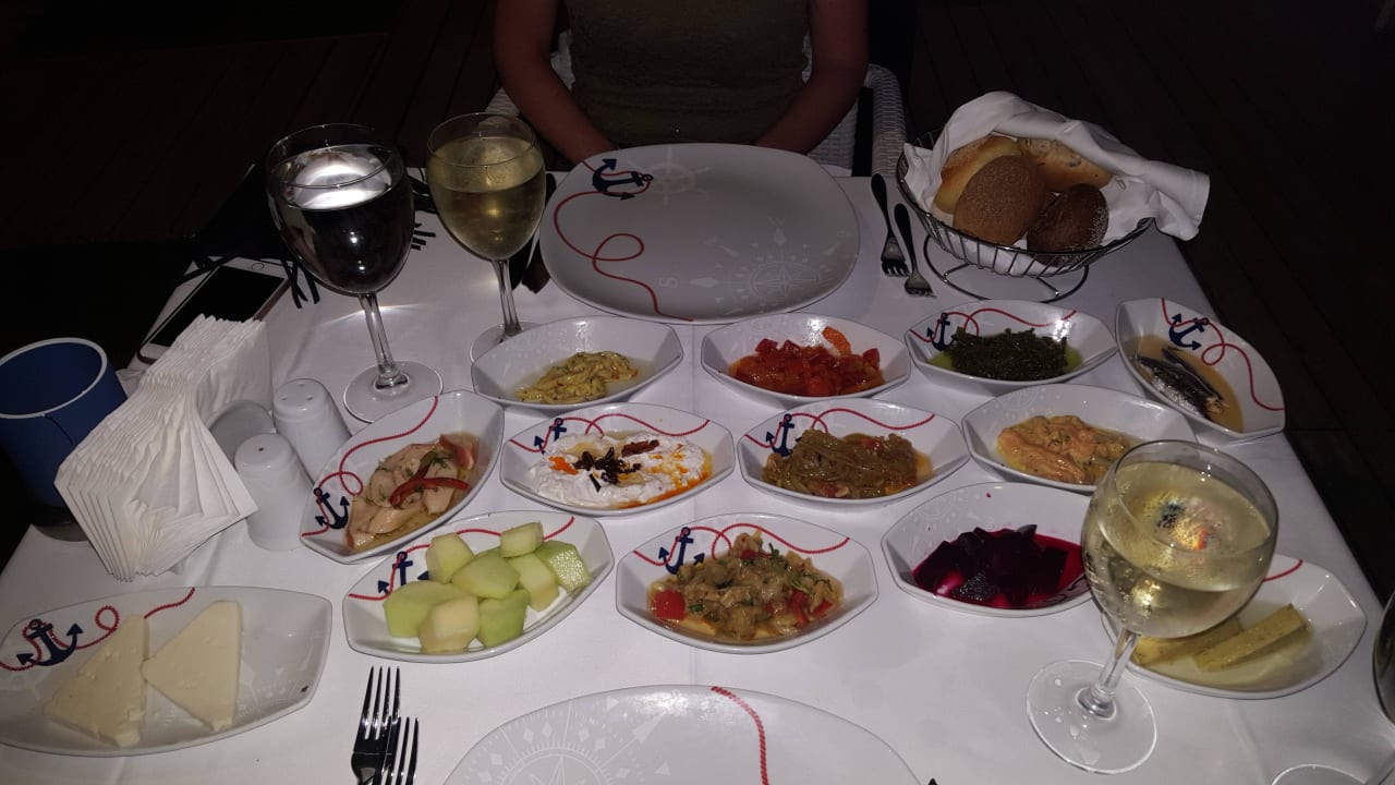 Fisch-Restaurant Vorspeise Voyage Belek Golf & Spa