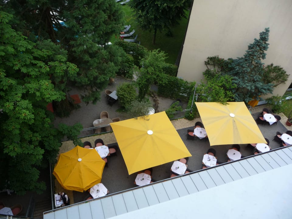 Blick in den Garten Hotel Hirschen