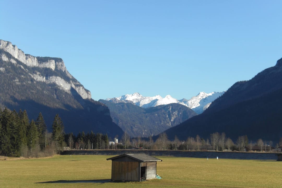 Mein Zimmerausblick vom Balkon aus elaya hotel steinplatte