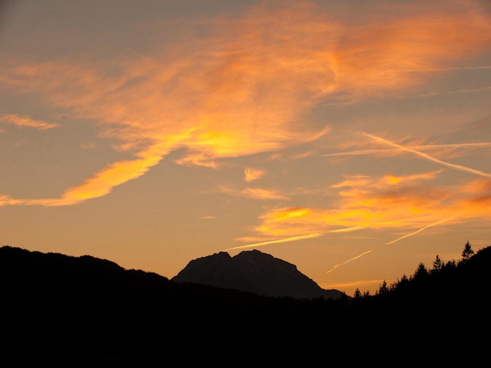 Sonnenuntergang am Haus Vergissmeinnicht Apartmenthaus Vergissmeinnicht