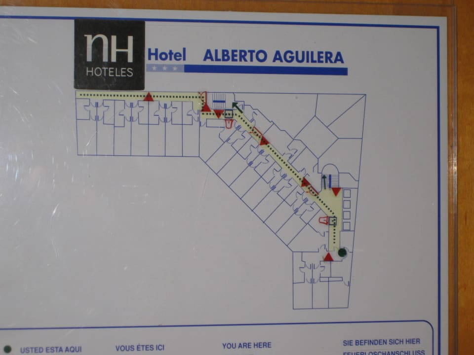 Lageplan (Suite unten rechts) Leonardo Hotel Madrid City Center