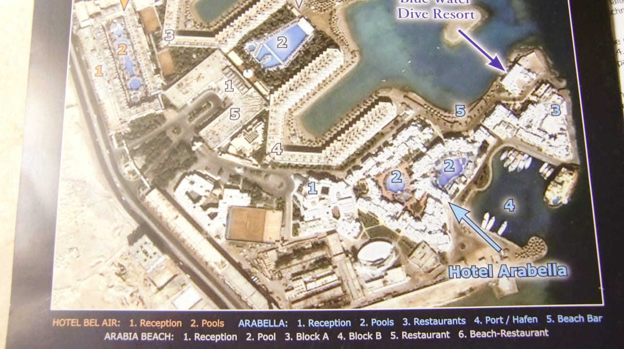 Lageplan Arabia Azur Resort