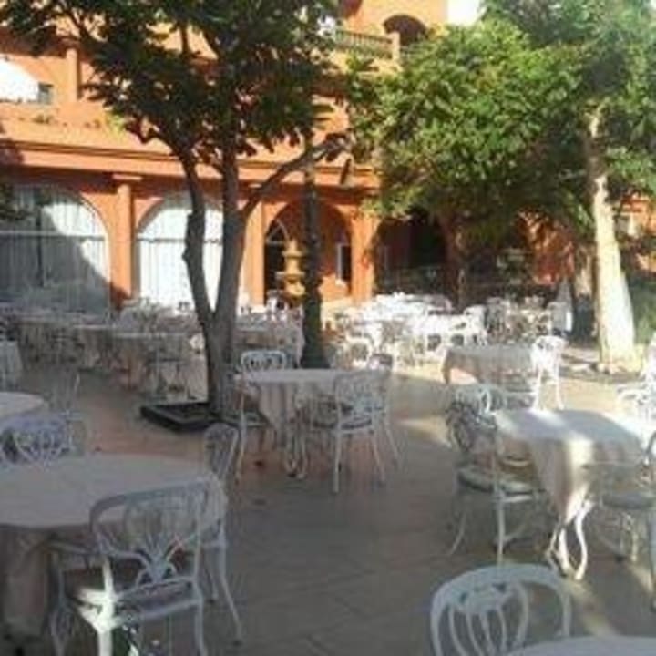 Terrasse vor dem Abendessen-herrlich  Adrián Hoteles Colón Guanahaní - Adults only