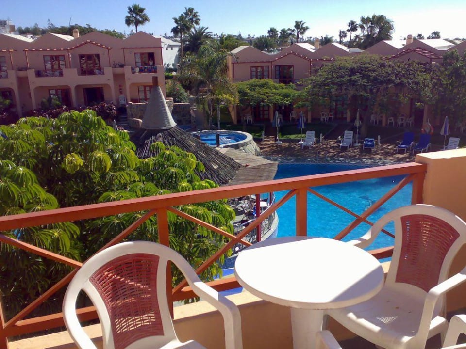 Blick von der Bungalowterrasse Turbo Club