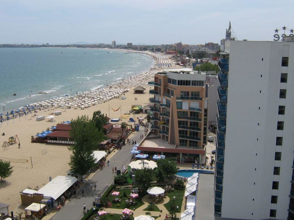 Blick vom Balkon über den Sunny Beach Sentido Bellevue Beach
