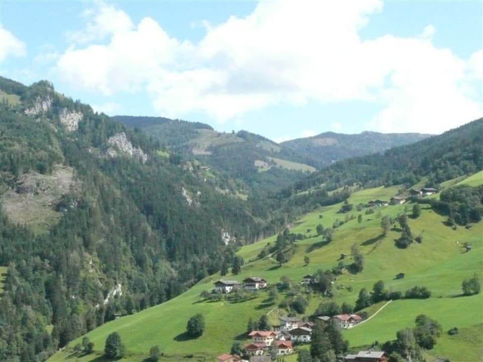 Traumhafter Ausblick von Balkon/Terrasse Bauernhof Maurachhof