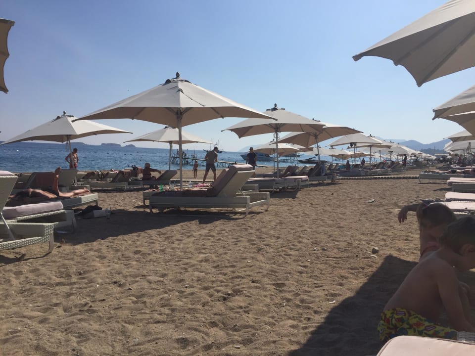 Tolle bequeme Liegen am Strand Güral Premier Tekirova