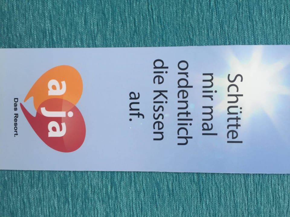 Zimmerschild wg. Aufräumen aja Grömitz