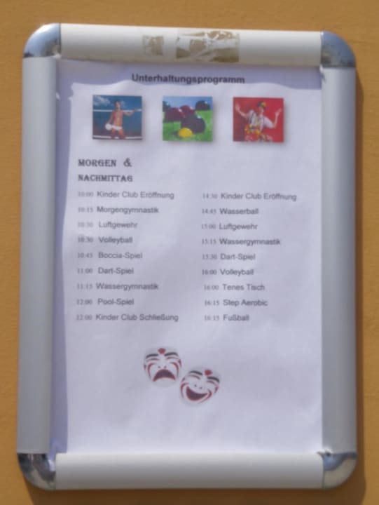 Tägliches Unterhaltungsprogramm Crystal Paraiso Aqua Collection