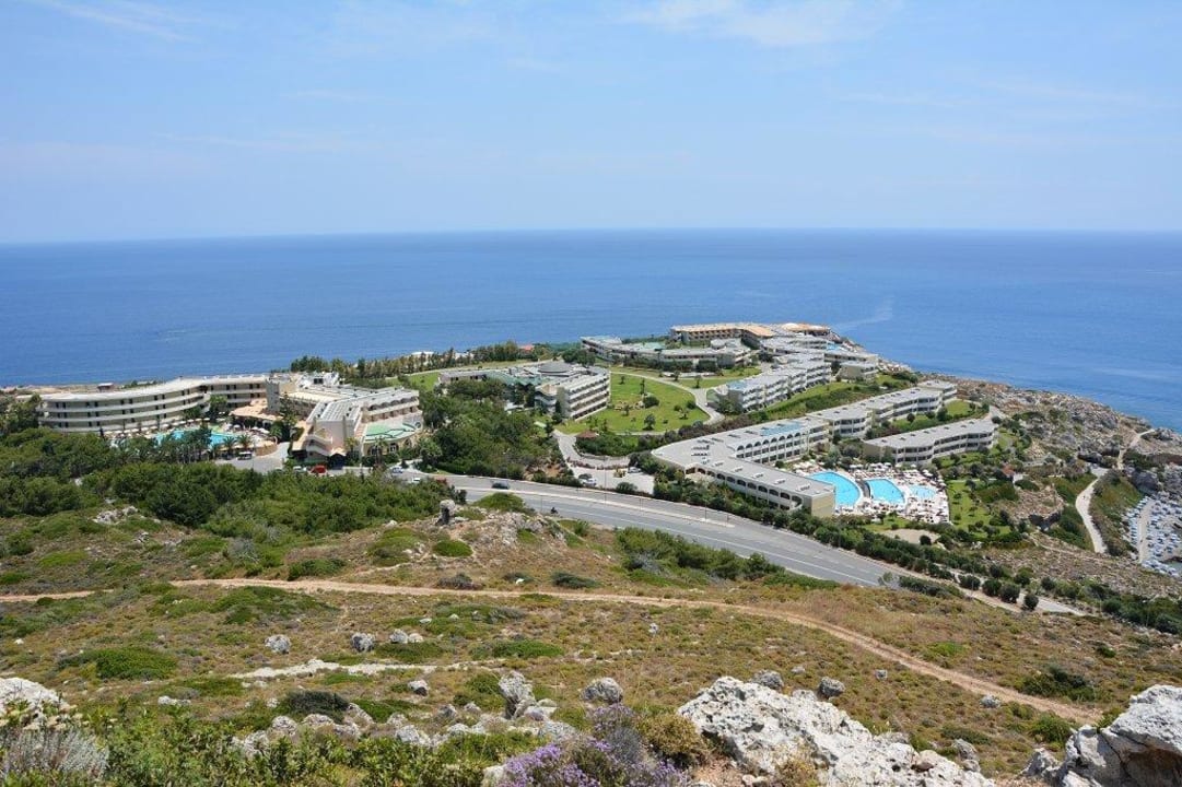 Hotel von oben... Hotel Kalithea Horizon Royal