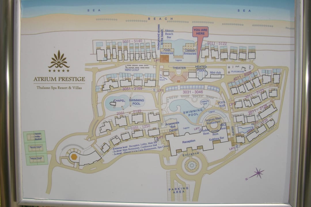 Lageplan Atrium Prestige Thalasso Spa Resort & Villas
