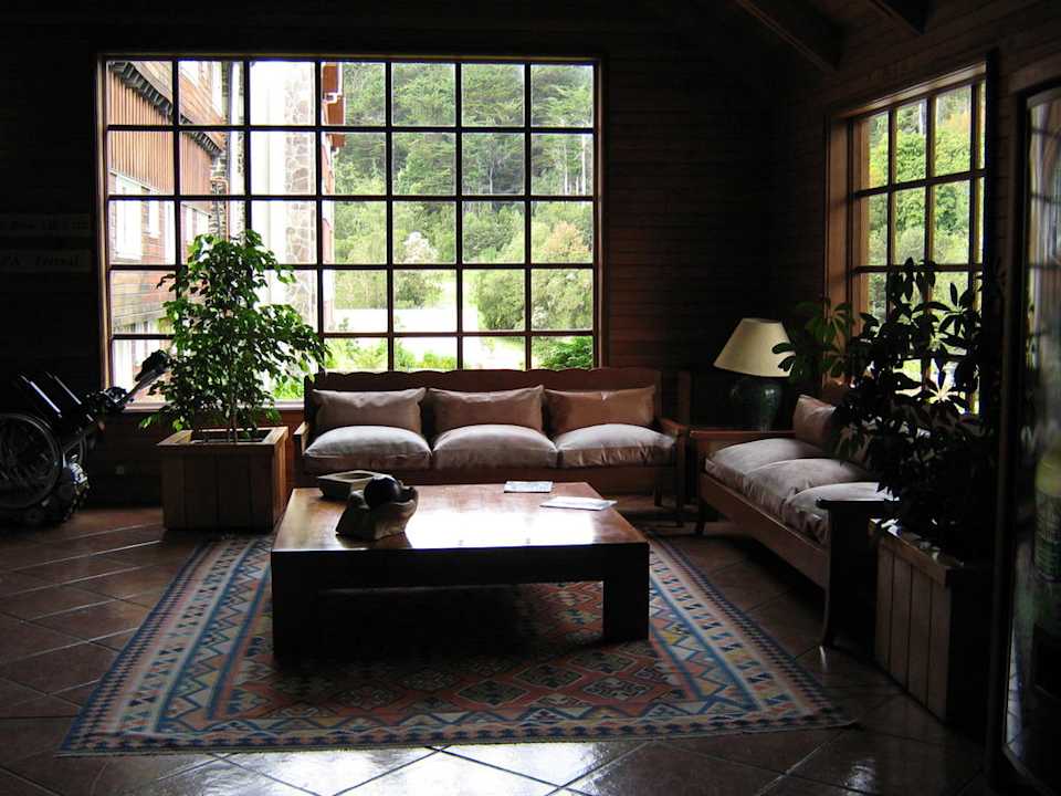 В холле отеля. Hotel Termas de Puyehue