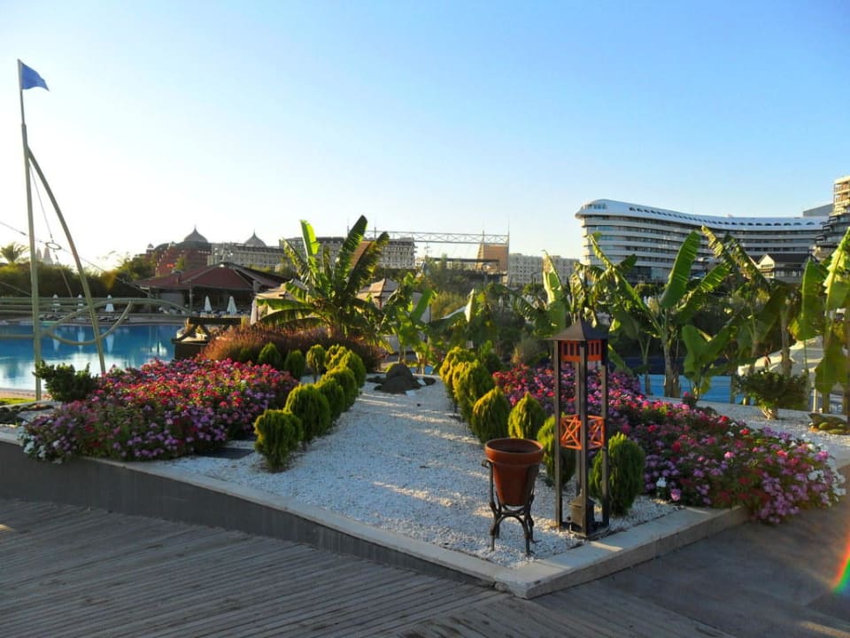 The beautiful garden Limak Lara Deluxe Hotel & Resort