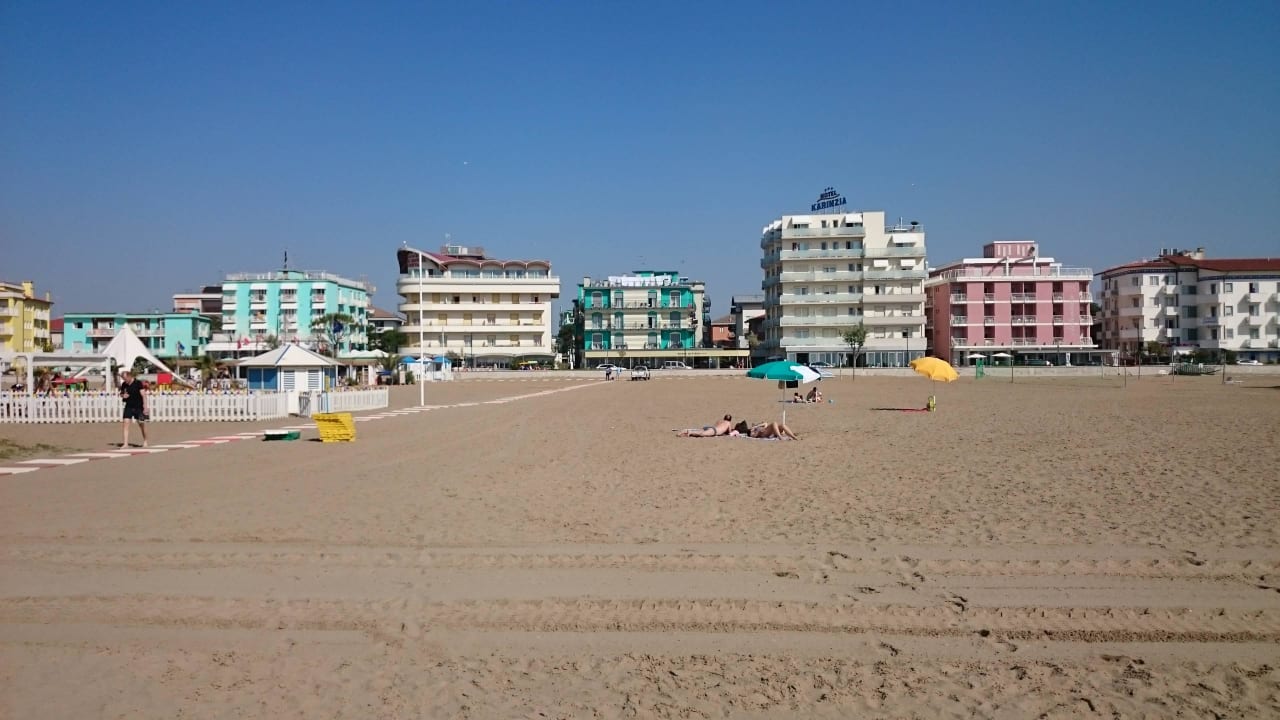 Strand Richtung Hotel Hotel Riviera
