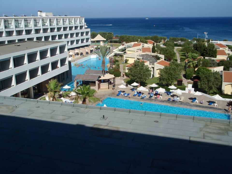 Aussicht vom Balkon Grecotel LUXME Dama Dama