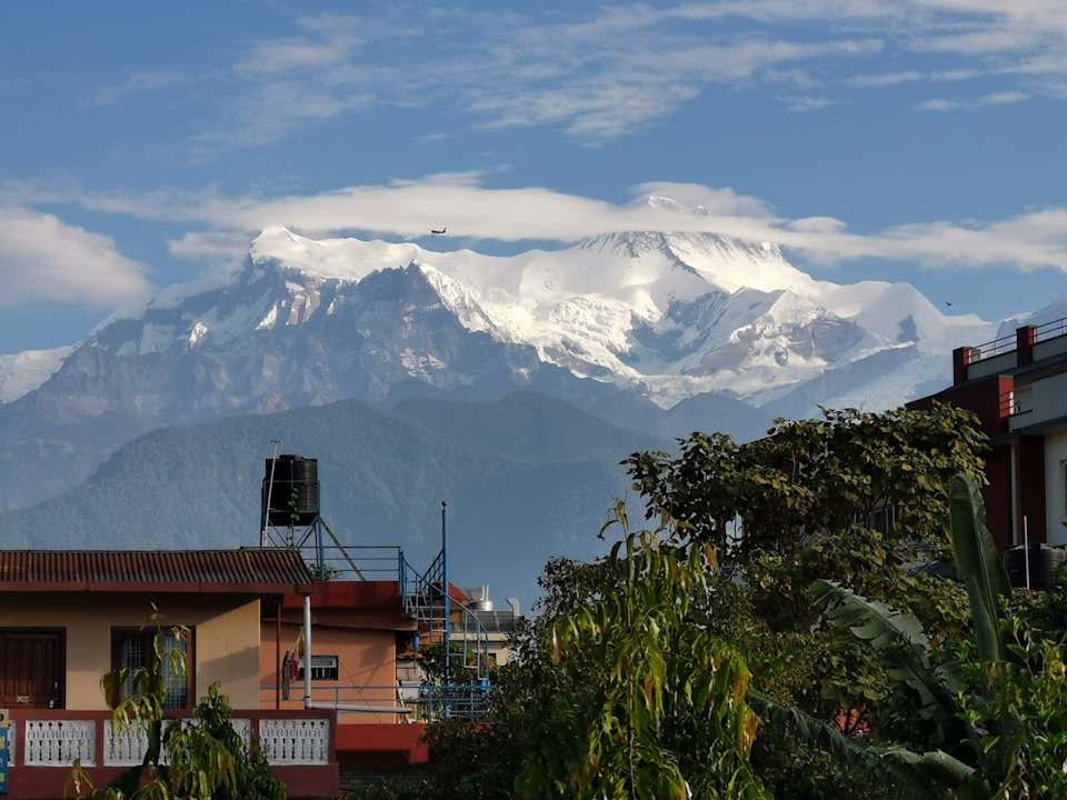 Ausblick New Annapurna Guest House