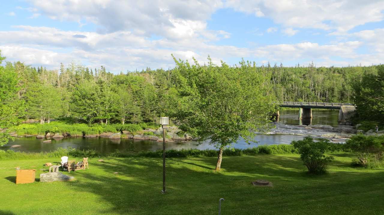 Blick vom Balkon Hotel Liscombe Lodge