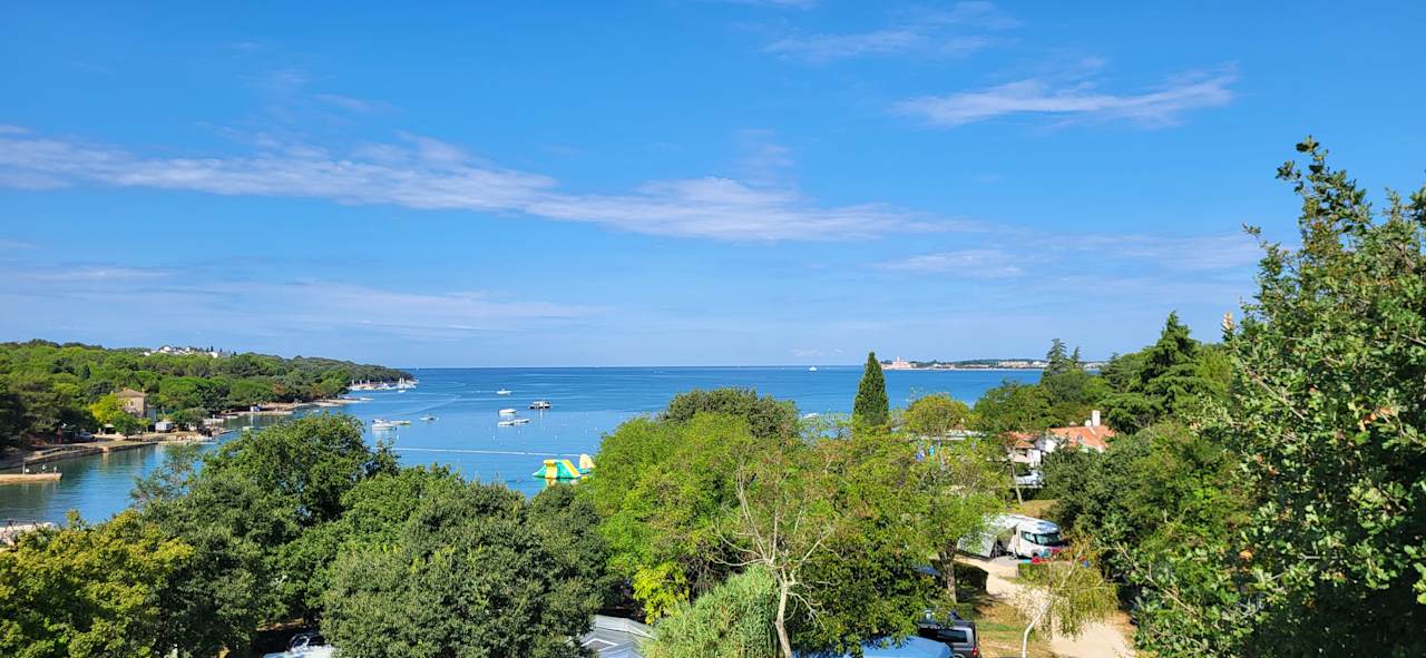 Ausblick Albatross Mobile Homes on Valamar Camping Lanterna