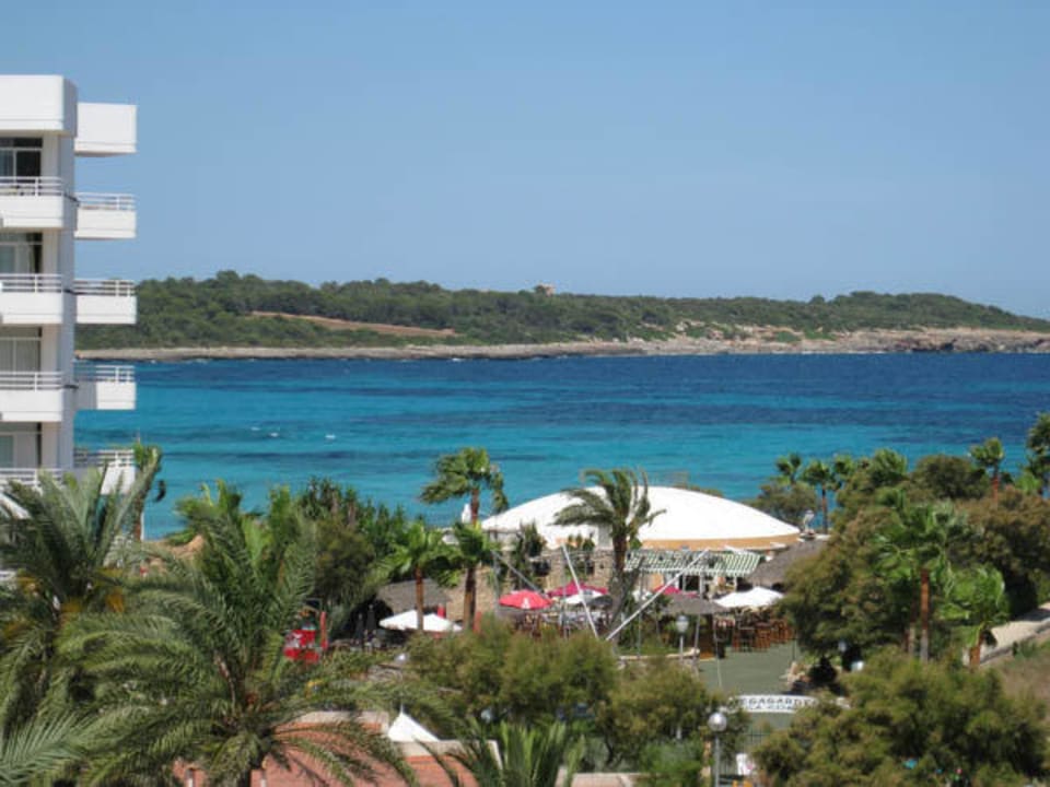 Blick aufs Disco-Zelt Aparthotel Playa Dorada