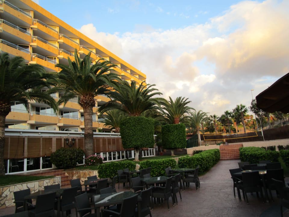Die hübsche und saubere Rückfront des Hotels Ole Tropical Tenerife