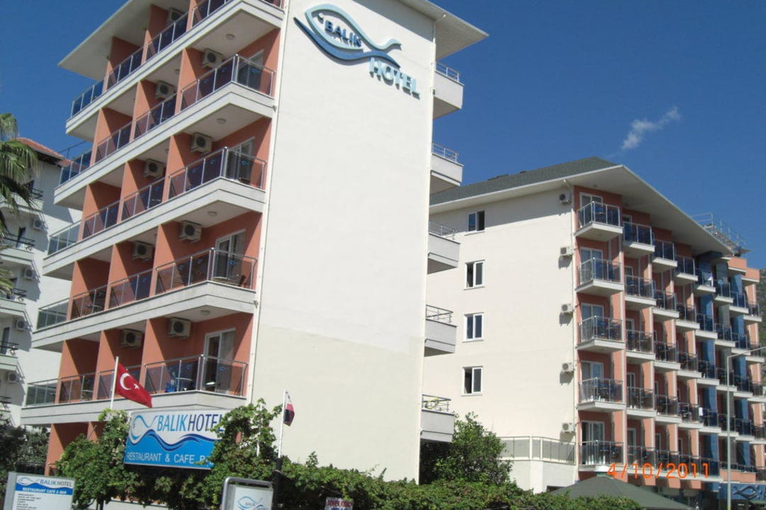 Die aussicht vom Hotel von draußen Kleopatra Balik