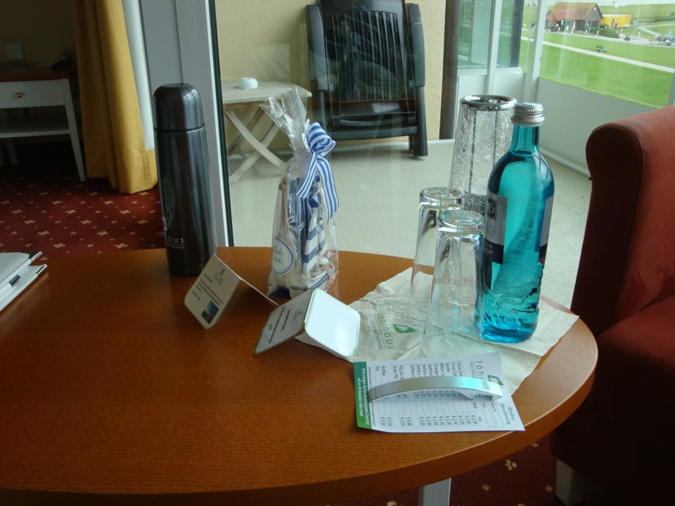 Von der Sitzecke Richtung Balkon Hotel Fährhaus