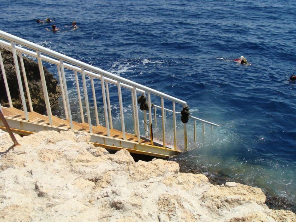 Treppe über das Riffdach The Grand Hotel Sharm El Sheikh
