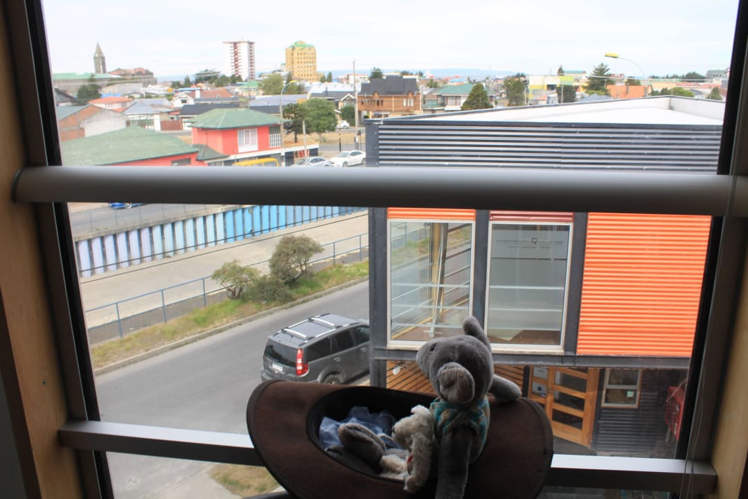 Blick aus unserem Apartment Apart Hotel Quillango