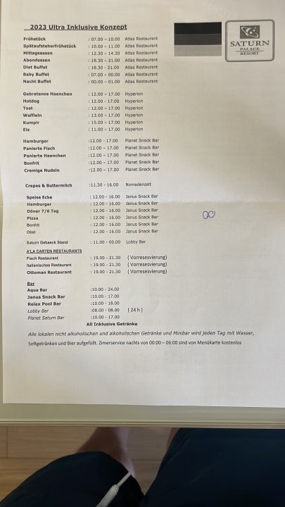 Gastro Saturn Palace Resort Hotel