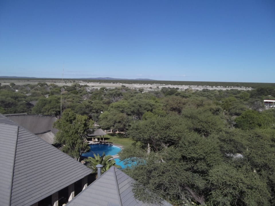 Vom Turm aus Okaukuejo Camp