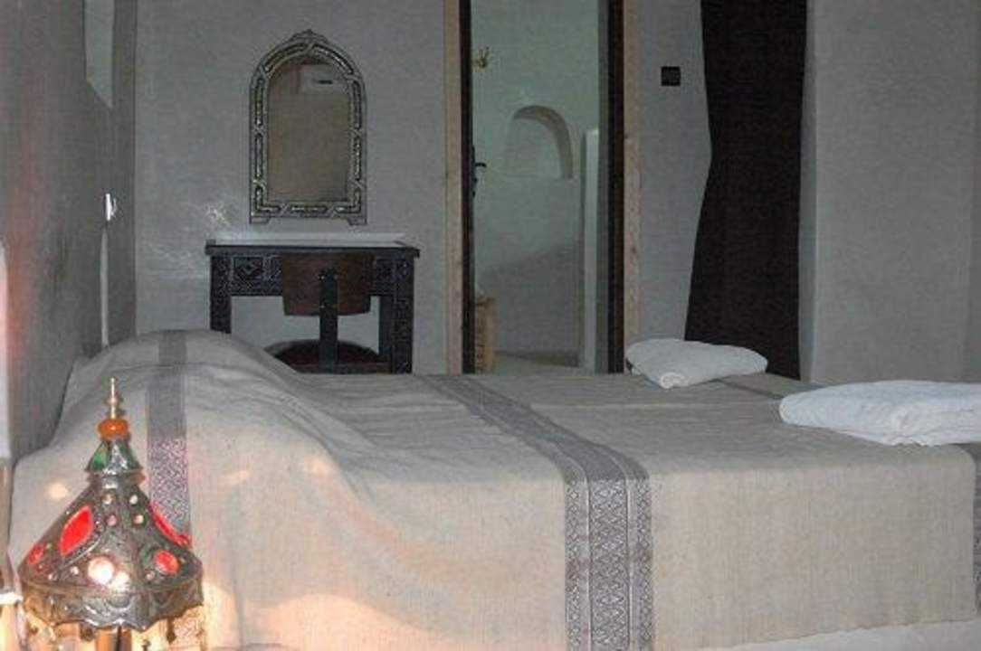 Chambre beige Gasthaus Kasbah La Cigogne