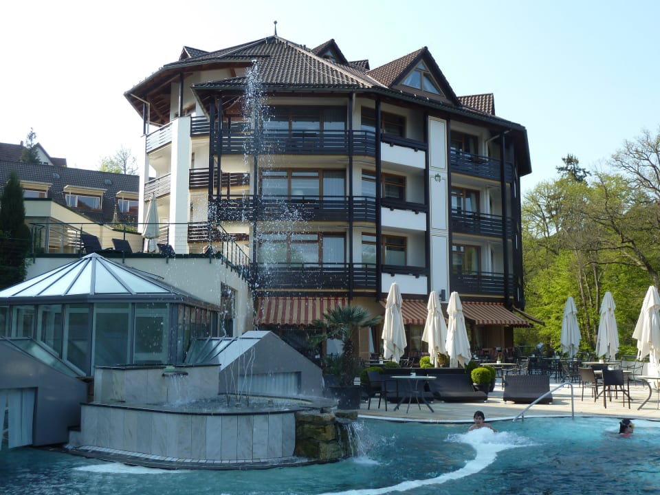 Ansicht vom Pool Romantischer Winkel RoLigio® & Wellness Resort