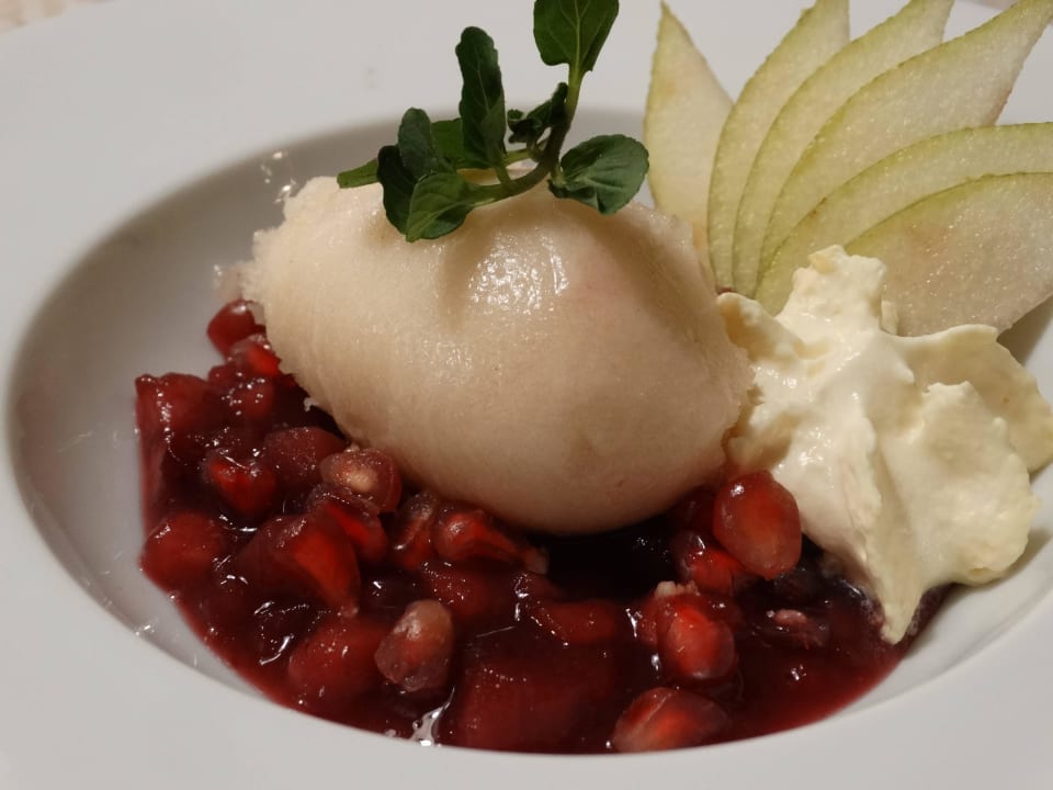 &amp;quot;Birnensorbet&amp;quot; Naturhotel Molzbachhof (Kirchberg am Wechsel ...