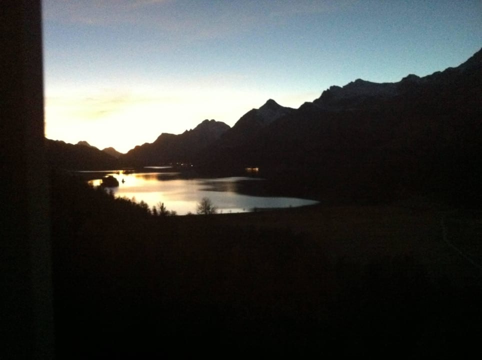 Sonnenuntergang Waldhaus Sils