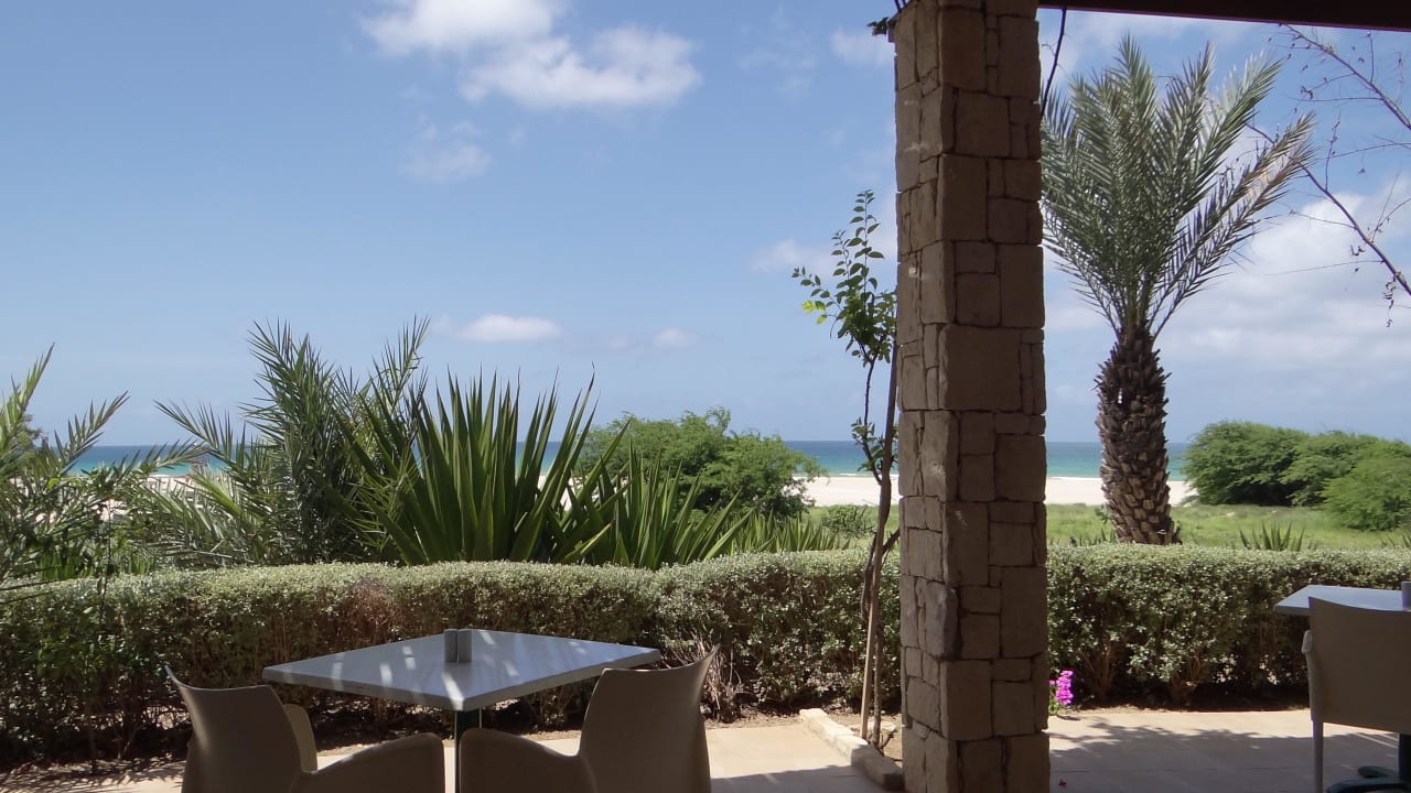 Ausblick von dem Strandrestaurant Occidental Boa Vista Beach