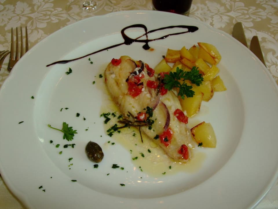 Hauptgericht Hotel Italia Palace