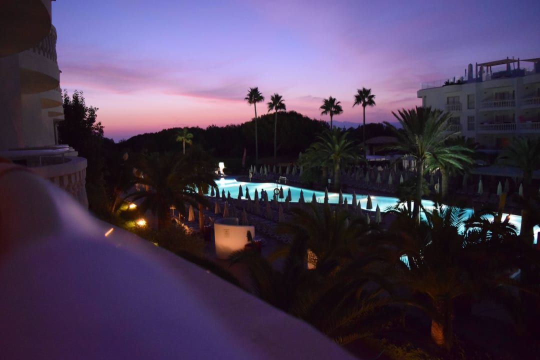 Blick vom Zimmer zum Strand - Sonnenaufgang Iberostar Selection Albufera Park
