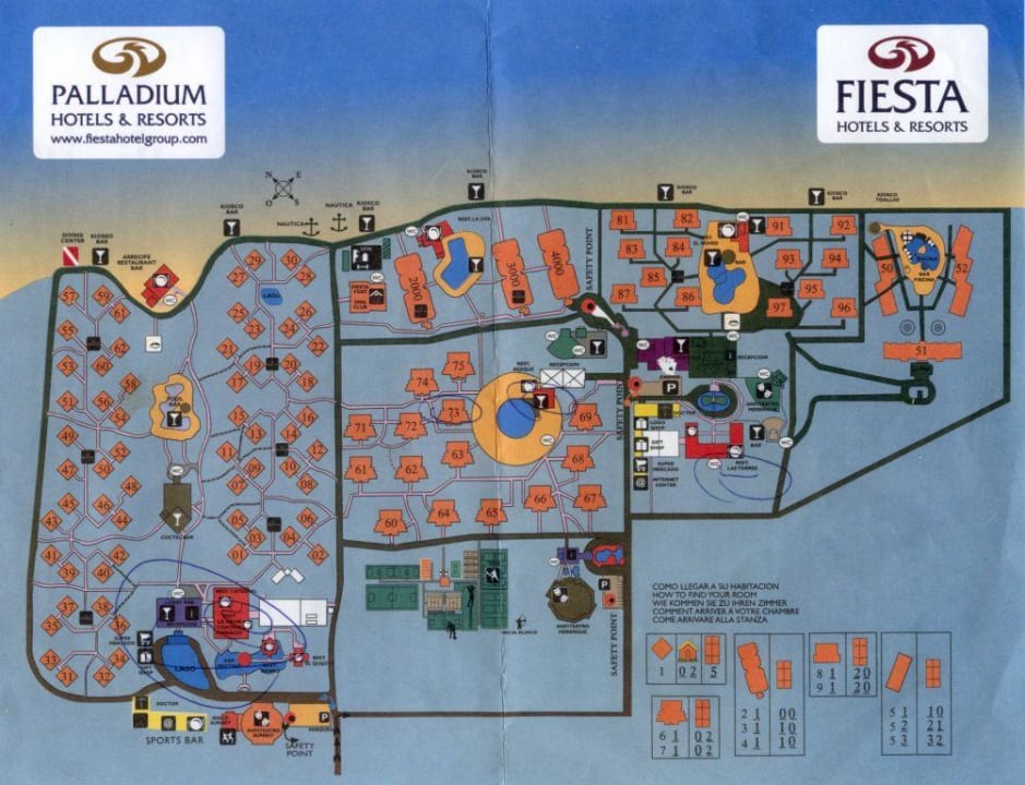 Plan der Hotelanlage Grand Palladium Select Bávaro Resort & Spa