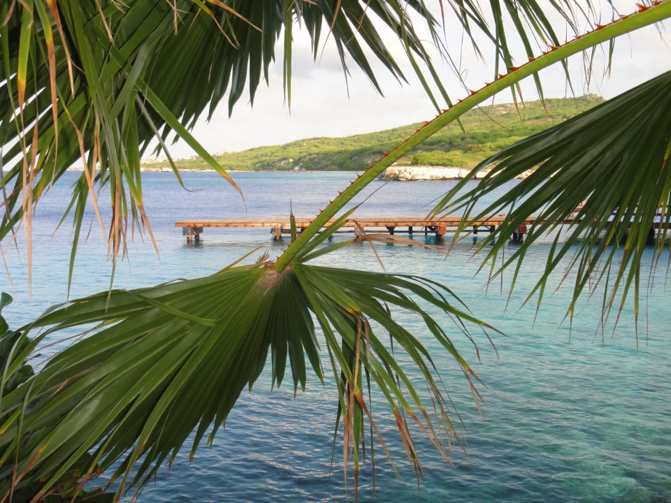 Steg vom oberen Strand Dreams Curacao Resort, Spa & Casino