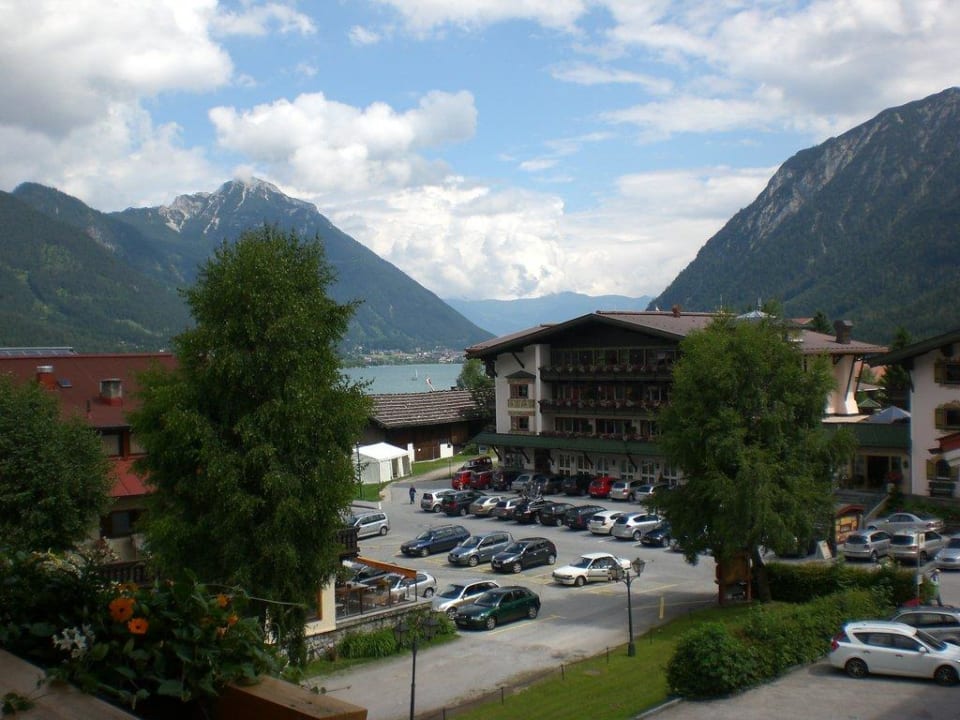 Ausblick vom Balkon Hotel Garni Rosenegger