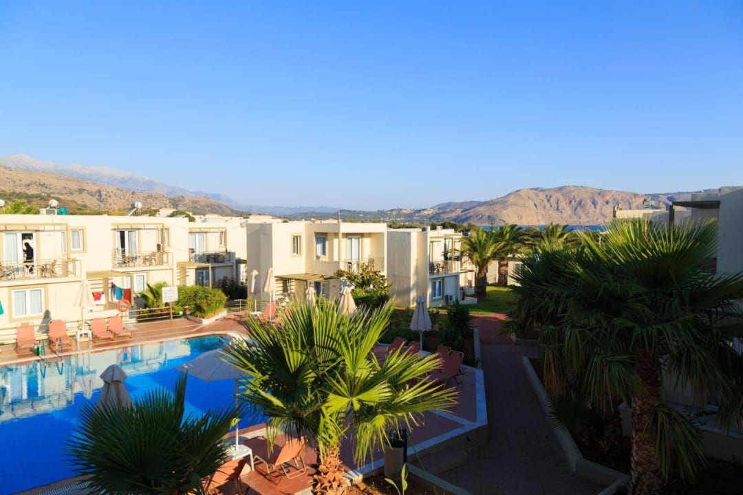 Blick von unserem Balkon HARPIN Georgioupolis Resort Aquapark & SPA