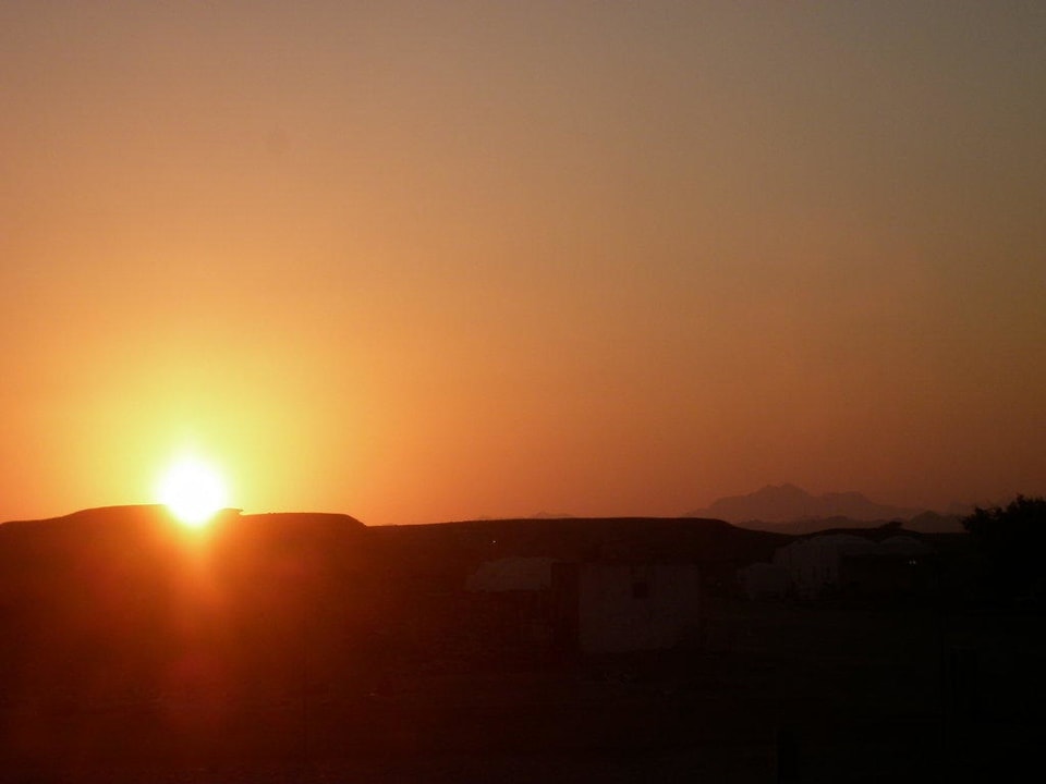 Sonnenuntergang Shams Alam Beach Resort