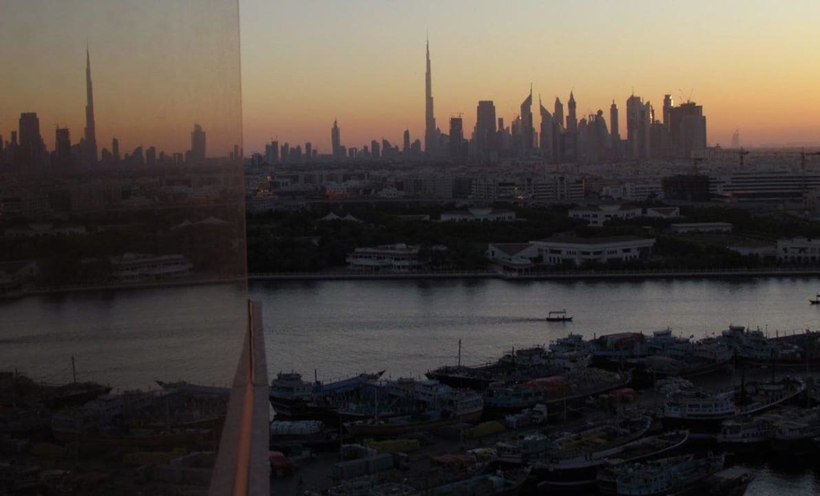 Creek and downtown Golden Sands Hotel Creek