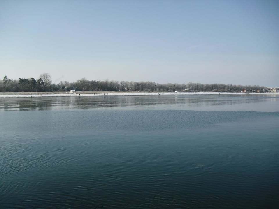 Ausblick von der Seebrücke, Feb.12' Seehotel Großherzog von Mecklenburg